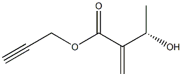 (3S)-3-Hydroxy-2-methylenebutyric acid 2-propynyl ester Struktur