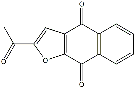 2-Acetyl-4,9-dihydronaphtho[2,3-b]furan-4,9-dione Struktur