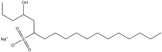 4-Hydroxyoctadecane-6-sulfonic acid sodium salt Struktur