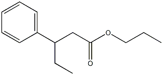 3-Phenylpentanoic acid propyl ester Struktur