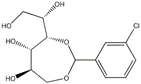 1-O,4-O-(3-Chlorobenzylidene)-L-glucitol Struktur