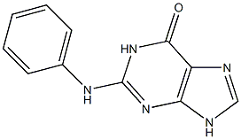 2-(Phenylamino)-9H-purin-6(1H)-one Struktur