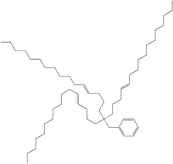 Tri(4-hexadecenyl)benzylaminium Struktur