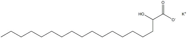 2-Hydroxystearic acid potassium salt Struktur