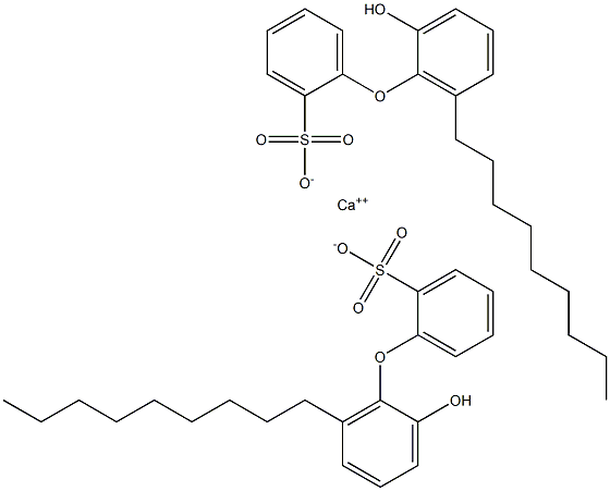 Bis(2'-hydroxy-6'-nonyl[oxybisbenzene]-2-sulfonic acid)calcium salt Struktur