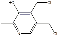 4,5-Bis(chloromethyl)-2-methylpyridin-3-ol Struktur