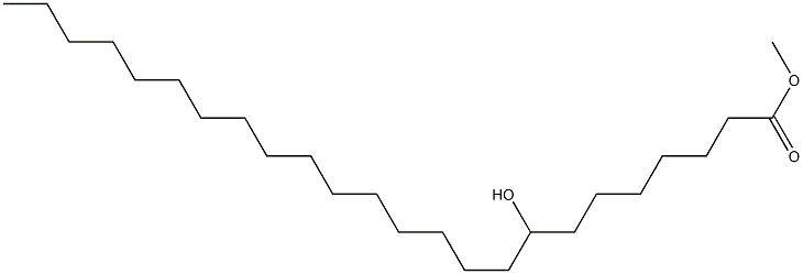 8-Hydroxytetracosanoic acid methyl ester Struktur