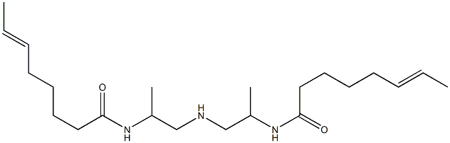 N,N'-[Iminobis(1-methyl-2,1-ethanediyl)]bis(6-octenamide) Struktur