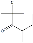 2,4-Dimethyl-2-chloro-3-hexanone Struktur