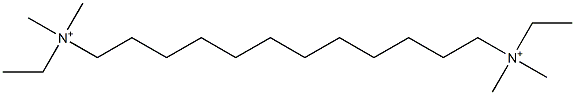 N,N'-Diethyl-N,N,N',N'-tetramethyldodecane-1,12-diaminium Struktur