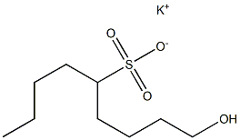 1-Hydroxynonane-5-sulfonic acid potassium salt Struktur