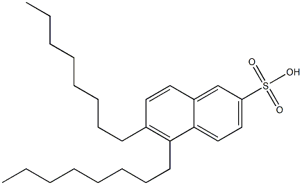 5,6-Dioctyl-2-naphthalenesulfonic acid Struktur