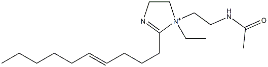 1-[2-(Acetylamino)ethyl]-2-(4-decenyl)-1-ethyl-2-imidazoline-1-ium Struktur