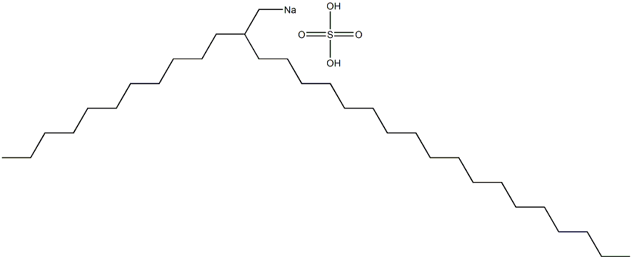 Sulfuric acid 2-undecylicosyl=sodium salt Struktur