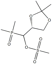 [(R)-(2,2-Dimethyl-1,3-dioxolan-4-yl)(methylsulfonyloxy)methyl]dimethylphosphine oxide Struktur