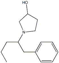 1-(1-Benzylbutyl)pyrrolidin-3-ol Struktur