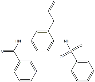 N-[3-(2-Propenyl)-4-phenylsulfonylaminophenyl]benzamide Struktur