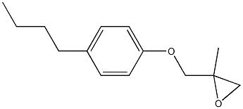 4-Butylphenyl 2-methylglycidyl ether Struktur