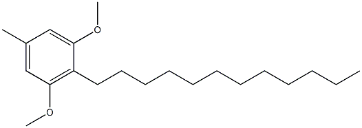 1,3-Dimethoxy-2-dodecyl-5-methylbenzene Struktur