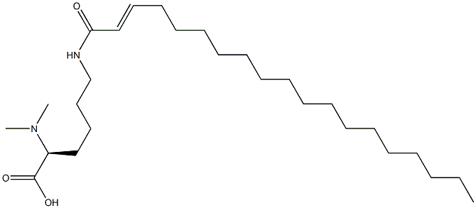 N6-(2-Nonadecenoyl)-N2,N2-dimethyllysine Struktur