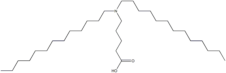 5-(Ditridecylamino)valeric acid Struktur