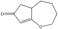 3,4,5,5a-Tetrahydro-2H-cyclopent[b]oxepin-7(6H)-one Struktur