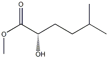 [S,(+)]-2-Hydroxy-5-methylhexanoic acid methyl ester Struktur