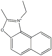 1-Ethyl-2-methylnaphth[1,2-d]oxazol-1-ium Struktur