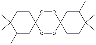 2,3,3,11,12,12-Hexamethyl-7,8,15,16-tetraoxadispiro[5.2.5.2]hexadecane Struktur