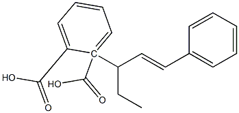 (-)-Phthalic acid hydrogen 1-[(E,S)-1-phenyl-1-pentene-3-yl] ester Struktur