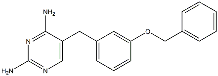 5-[3-(Benzyloxy)benzyl]pyrimidine-2,4-diamine Struktur