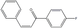 (2Z)-3-(Phenyl)-1-(4-fluorophenyl)-2-propene-1-one Struktur