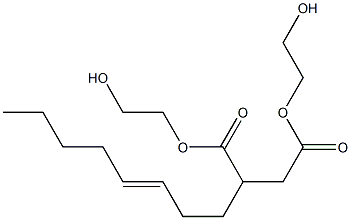 2-(3-Octenyl)succinic acid bis(2-hydroxyethyl) ester Struktur