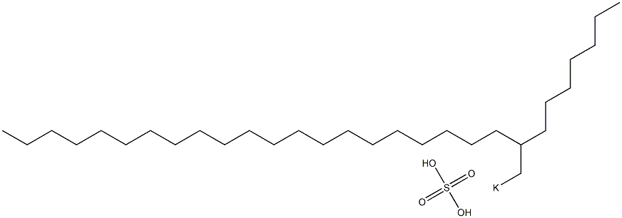 Sulfuric acid 2-heptyltricosyl=potassium salt Struktur