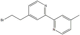 4-(2-Bromoethyl)-4'-methyl-2,2'-bipyridine Struktur