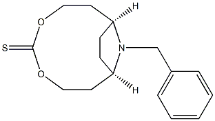 (1R,9S)-12-Benzyl-4,6-dioxa-12-azabicyclo[7.2.1]dodecane-5-thione Struktur