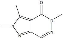 2,3,5-Trimethyl-2H-pyrazolo[3,4-d]pyridazin-4(5H)-one Struktur