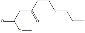 3-Oxo-5-(propylthio)pentanoic acid methyl ester Struktur