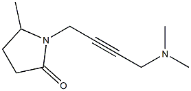 5-Methyl-1-[4-dimethylamino-2-butynyl]pyrrolidin-2-one Struktur