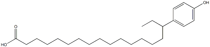 16-(4-Hydroxyphenyl)stearic acid Struktur