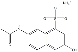 7-Acetylamino-3-hydroxy-1-naphthalenesulfonic acid ammonium salt Struktur