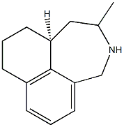 (10aS)-2-Methyl-1,2,3,4,8,9,10,10a-octahydronaphth[1,8-cd]azepine Struktur