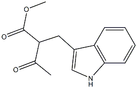 2-Acetyl-3-(1H-indol-3-yl)propionic acid methyl ester Struktur