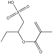 2-(Methacryloyloxy)-1-butanesulfonic acid Struktur