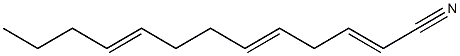 2,5,9-Tridecatrienenitrile Struktur