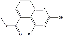 2,4-Dihydroxyquinazoline-5-carboxylic acid methyl ester Struktur