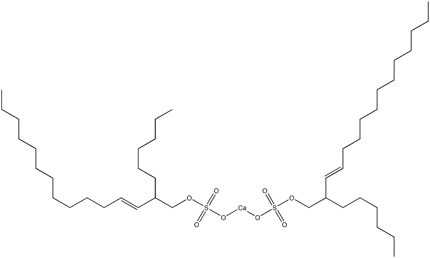 Bis(2-hexyl-3-pentadecenyloxysulfonyloxy)calcium Struktur