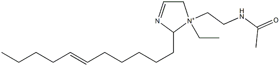 1-[2-(Acetylamino)ethyl]-1-ethyl-2-(6-undecenyl)-3-imidazoline-1-ium Struktur