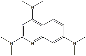 2,4,7-Tris(dimethylamino)quinoline Struktur