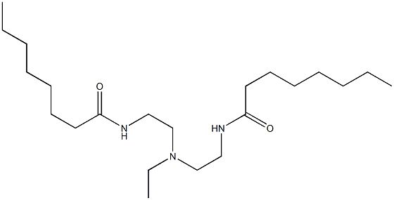 N,N'-[Ethyliminobis(2,1-ethanediyl)]bis(octanamide) Struktur